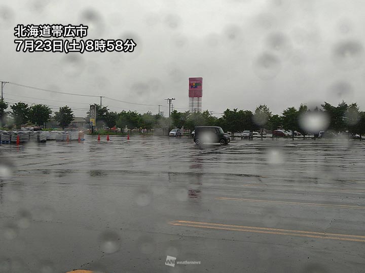 北日本や北陸は断続的に雨　雷を伴い強く降る所も