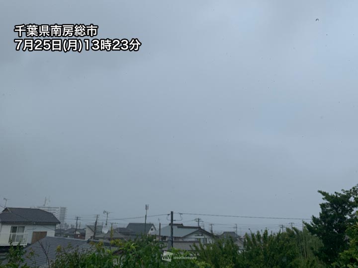 千葉県など関東沿岸部で本降りの雨も　明日は広い範囲に雨雲が拡大