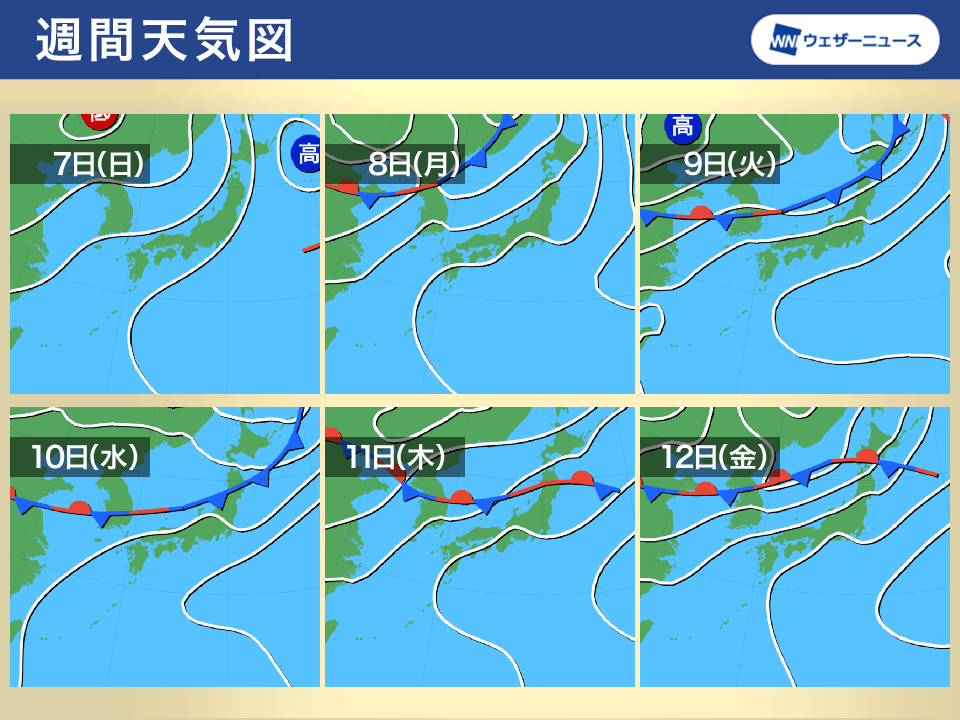 来週は北日本に前線停滞　被害が出た地域で再び大雨のおそれ