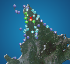 北海道 宗谷地方北部でM5.2の地震　最大震度5弱　津波の心配なし