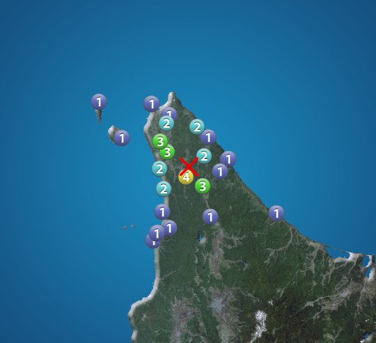 北海道 宗谷地方北部でM4.6の地震　最大震度4　津波の心配なし