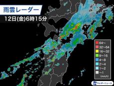 東北北部で雨が強まる　猛烈な雨による災害発生に警戒