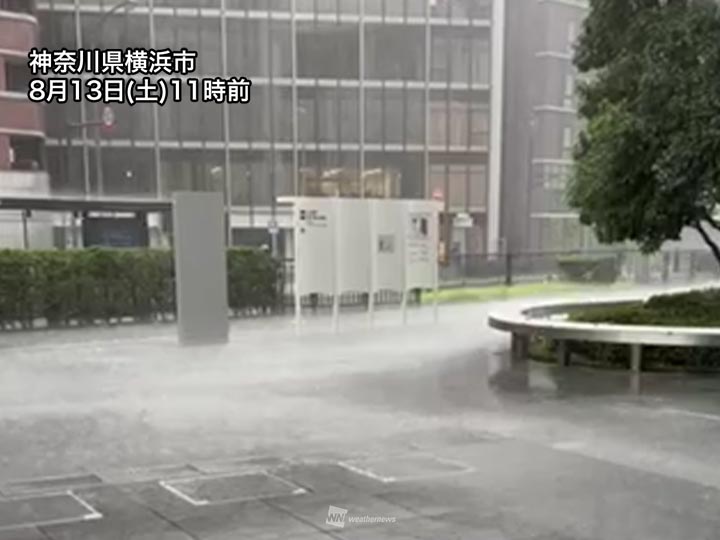 関東で局地的に土砂降りの雨　ピークは夕方から夜の予想