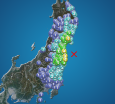 福島県沖でM5.3の地震　宮城県と福島県で震度4　津波の心配なし