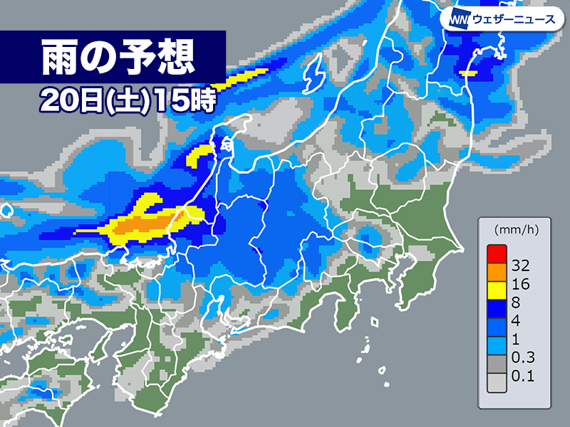 関東など太平洋側は天気下り坂　日本海側を中心に強雨に警戒