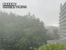 日本列島の所々で雨　局地的に強く降っている所も