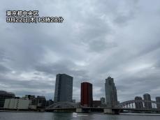 関東で次第に雨が降り出す　東京都心も一時的に本降りに