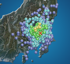 茨城県南部で地震　栃木県と群馬県で震度4　津波の心配なし