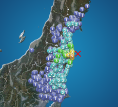 福島県沖でM5.0の地震　最大震度5弱　津波の心配なし