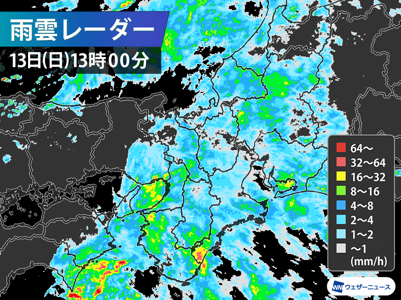 阪神エリアで土砂降りの雨　この後は次第に小康状態へ