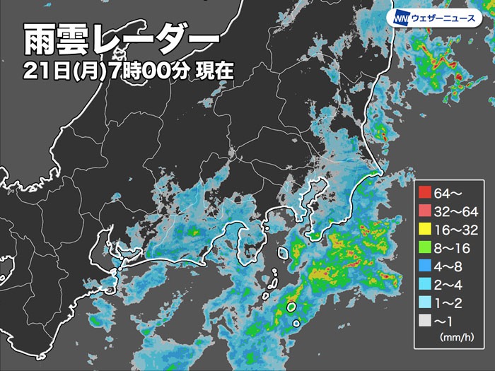 関東の雨は昼頃まで　午後はだんだんと天気回復へ