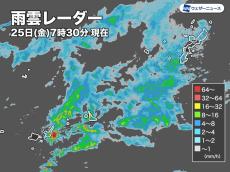 沖縄で激しい雨　明日にかけて道路冠水などに警戒