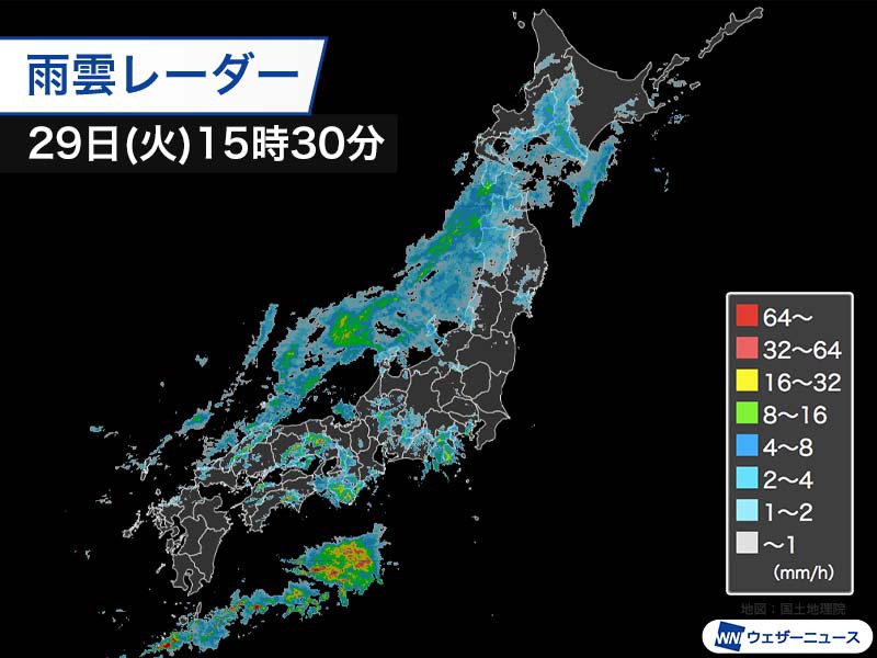 今夜は関東から北日本で風雨強まる　明日は北海道中心に大雪に