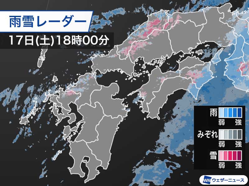寒気南下で九州の一部は雪に　明日は強い冬型で広範囲で大雪警戒