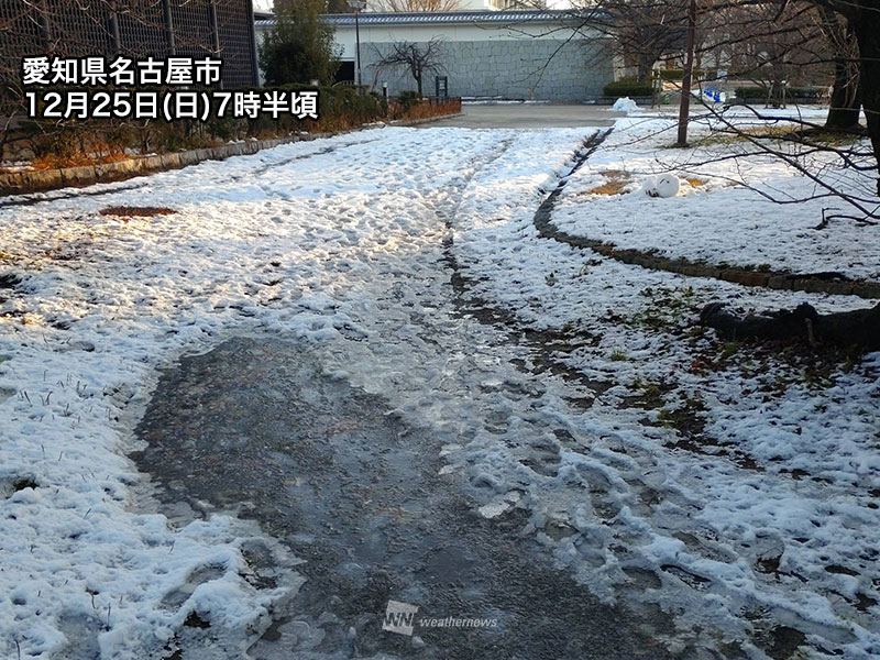 今朝は路面凍結や落雪に注意　今日も冬型、山沿いで大雪のおそれ