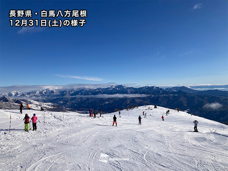 三連休のスキー場の積雪情報　新潟、長野で新雪たっぷり