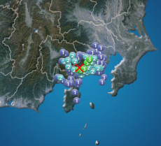 神奈川県西部でM4.1の地震　最大震度3　津波の心配なし