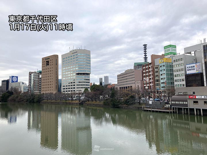 東京は日差し届かず昼間も5℃台　夜はにわか雨の可能性も