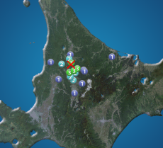 道北で震度3の地震発生　震源地は上川地方北部　津波の心配なし