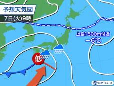 来週は相次ぎ南岸低気圧　10日(金)は雪の所が増える可能性