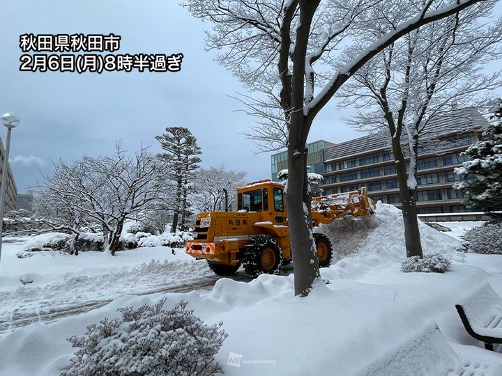 東北で局地的に強い雪　午前中は積雪の増加に注意