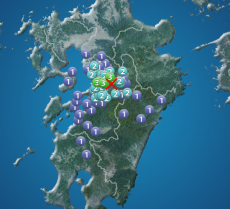熊本県熊本地方でM3.7の地震　最大震度3　津波の心配なし