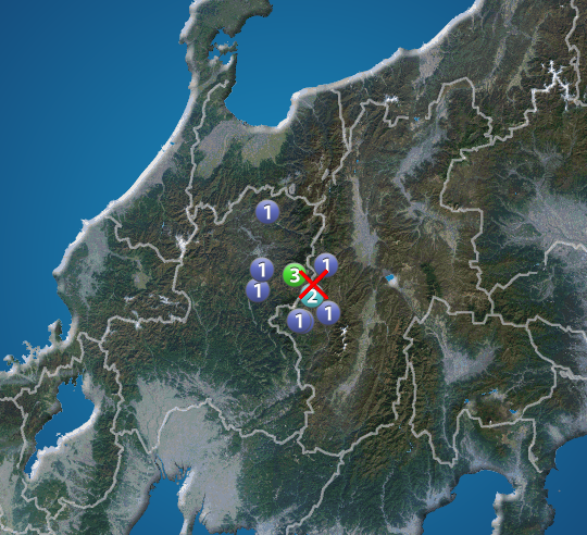 長野県南部で地震　岐阜県で最大震度3　津波の心配なし