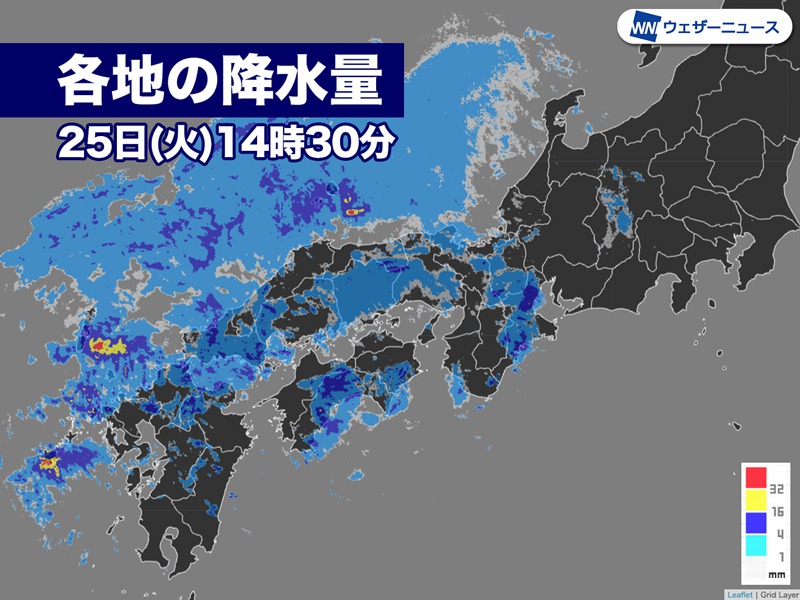 西日本では今夜激しい雷雨のおそれ　関東も強まる雨や風に注意