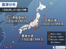 週刊地震情報 2023.5.21　豊後水道の地震で震度4　南海トラフ巨大地震とは違うメカニズム