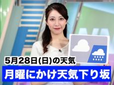 あす5月28日(日)のウェザーニュース お天気キャスター解説