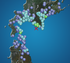 北海道 浦河沖でM5.1の地震　日高地方などで震度3　津波の心配なし