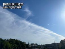 青×白ツートンの空が出現　この雲の正体は？