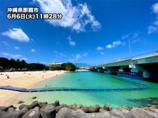 沖縄は梅雨の中休み　急ピッチで気温上昇