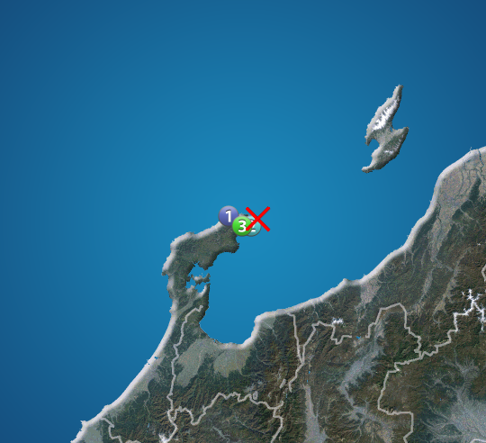 石川 能登半島沖でM3.8の地震　珠洲市で震度3　津波の心配なし