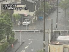 大阪など関西で強い雨　京都や奈良でも雨雲が発達予想