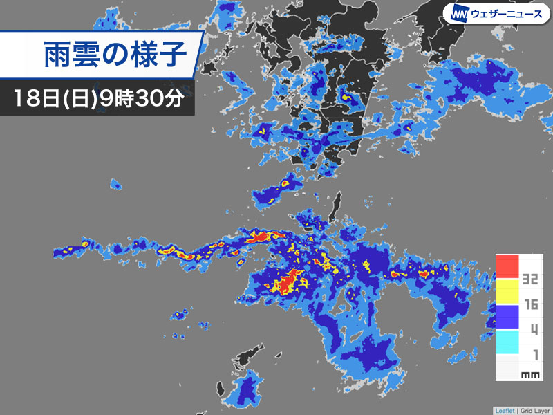 奄美や種子島・屋久島で激しい雨 明日にかけて大雨に警戒を