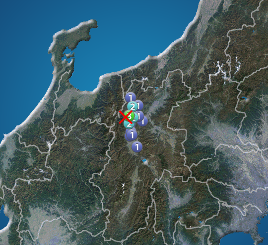長野県北部でM3.9の地震　大町市で震度3　津波の心配なし