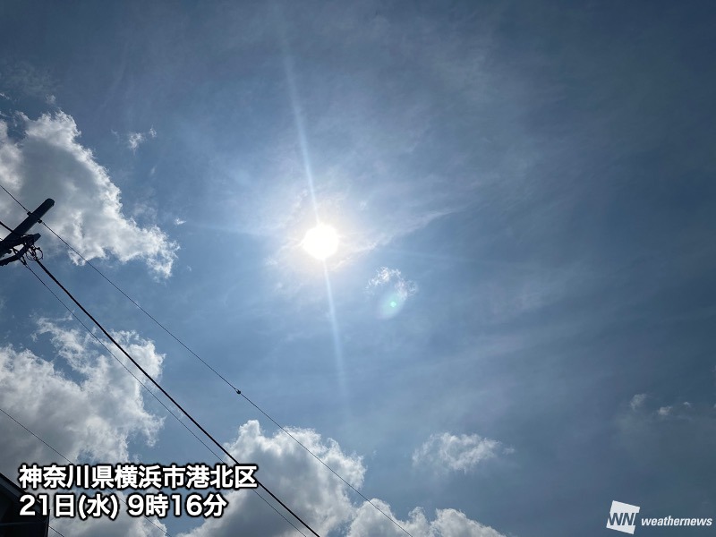 関東や東北は明日から梅雨空で雨に　今日の日差しを有効活用