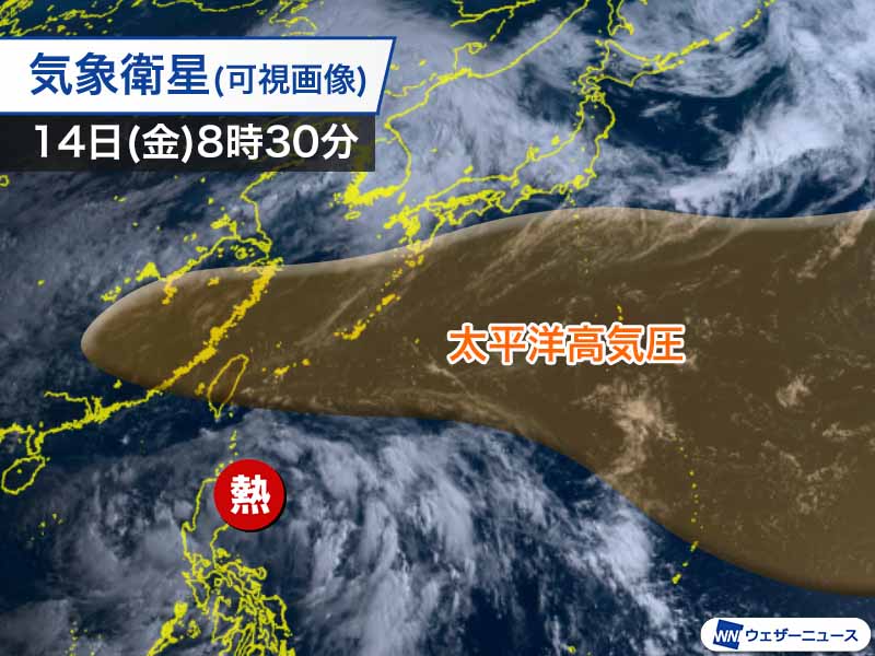 フィリピンの東で熱帯低気圧が発生　日本に近づく可能性は低い