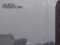 東京都内で土砂降りの雨　今夜から明日も断続的に雨雲通過