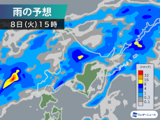 北海道は激しい雨の所も　今夜にかけて土砂災害に注意を