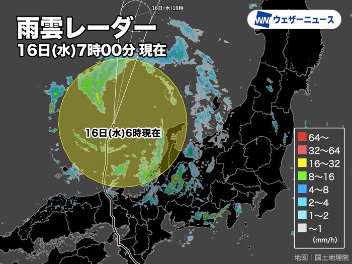 台風7号は日本海を北上　引き続き土砂災害や河川増水に注意を