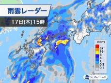 明日は西日本で雨が強まる　少しの雨でも土砂災害に警戒を