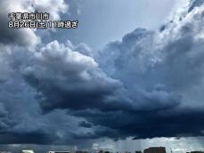 関東の一部で午前中から土砂降りの雨　午後は東京都心も天気急変注意