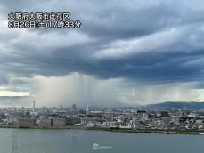 大阪や兵庫など関西で雷雨　今夜にかけて道路冠水や落雷に注意