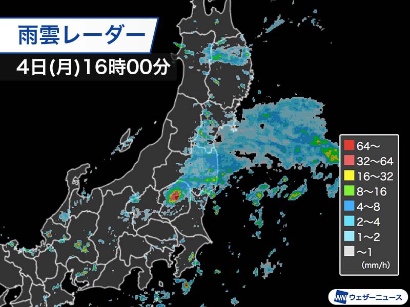 活発な雨雲は関東から東北へ　明日は熱帯低気圧近づく西日本も強雨に