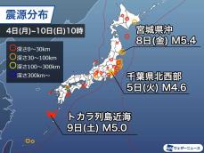 週刊地震情報 2023.9.10　トカラ列島で群発地震発生　アフリカ・モロッコでは甚大な被害