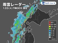 北海道では前線接近で激しい雨　午後にかけて激しい雷雨のおそれ