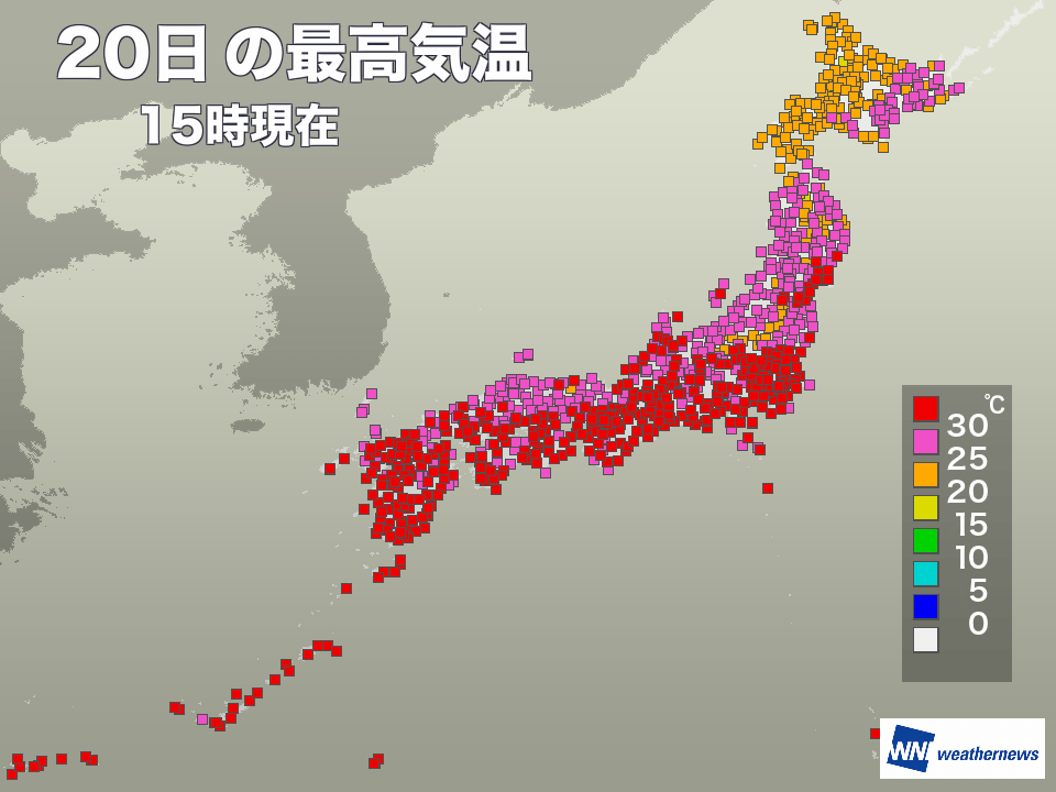 1週間ぶりに猛暑日ゼロ 暑すぎた夏もそろそろ終わりへ