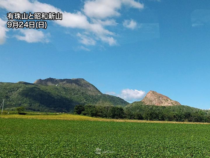 北海道の「昭和新山」で落石の報道　風化による自然崩落か
